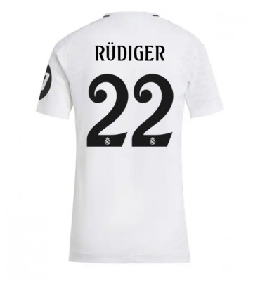 Real Madrid Antonio Rudiger #22 Replika Hjemmebanetrøje Dame 2024-25 Kortærmet